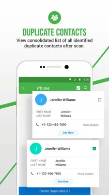 Duplicate Contacts Fixer and Remover android App screenshot 0