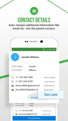 Duplicate Contacts Fixer and Remover android App screenshot 1